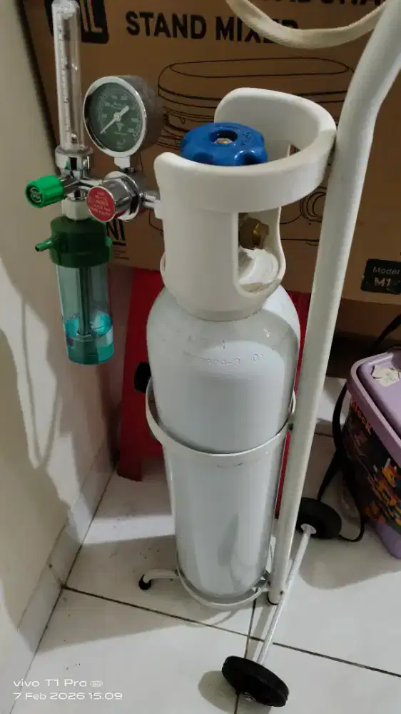 Tabung oksigen 1M3 +troly+regulator