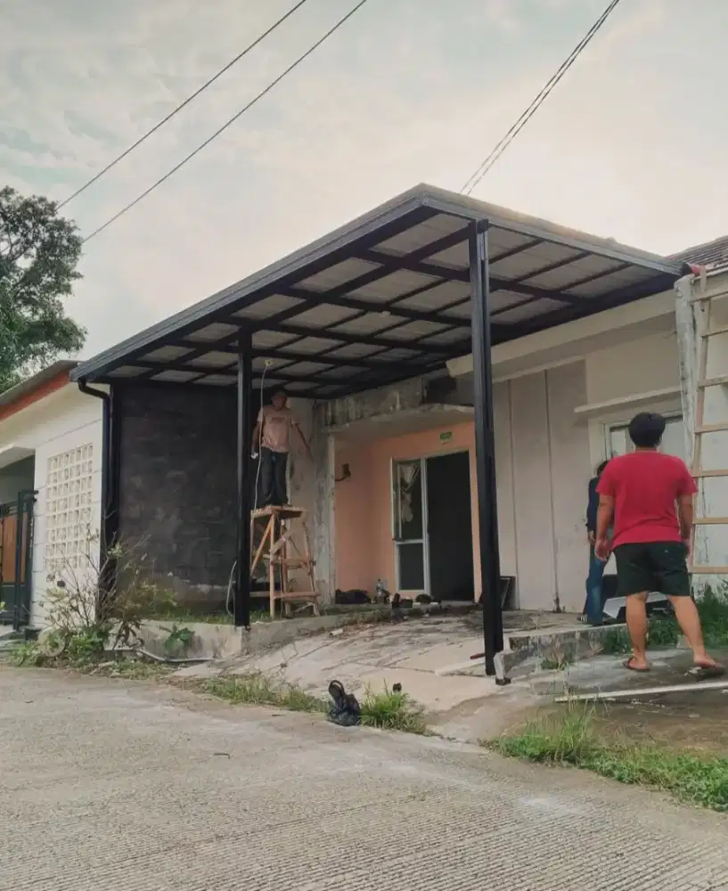 Pasang kanopi atap alderon