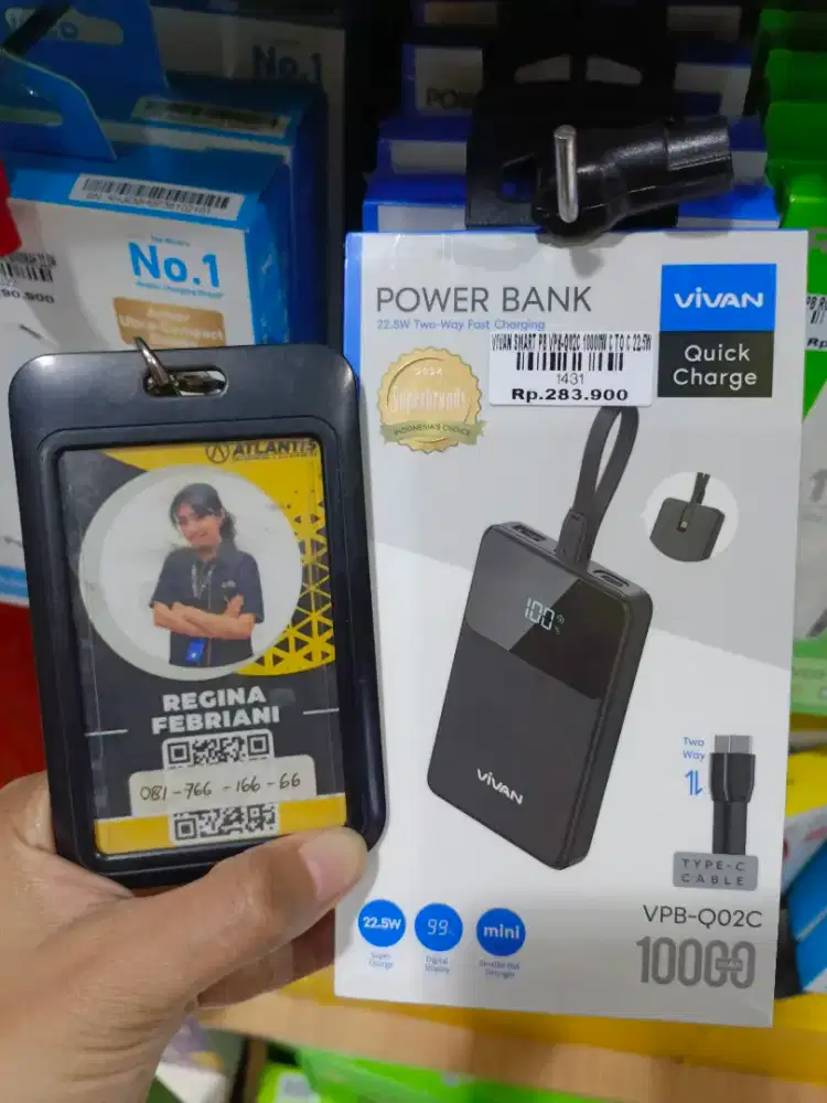 VIVAN SMART PB VPB-Q02C 10.000MAH C TO C 22.5W | ATLANTIS DAHSYAT