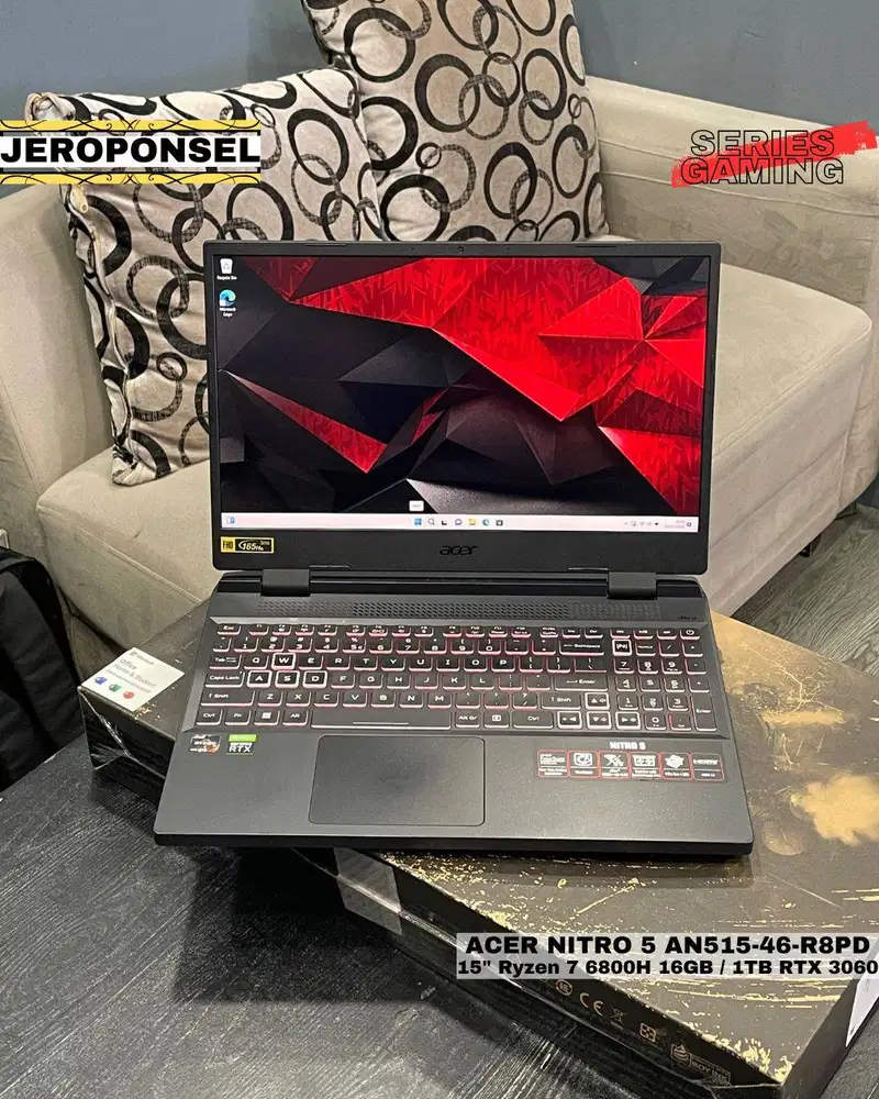 ACER NITRO 5 AN515-46 15 Ryzen 7 6800H 16GB / 1TB RTX 3060 6GB 165Hz