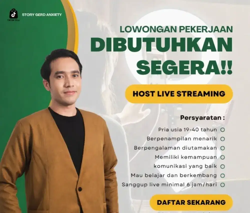DI CARI HOST LIVE TIKTOK