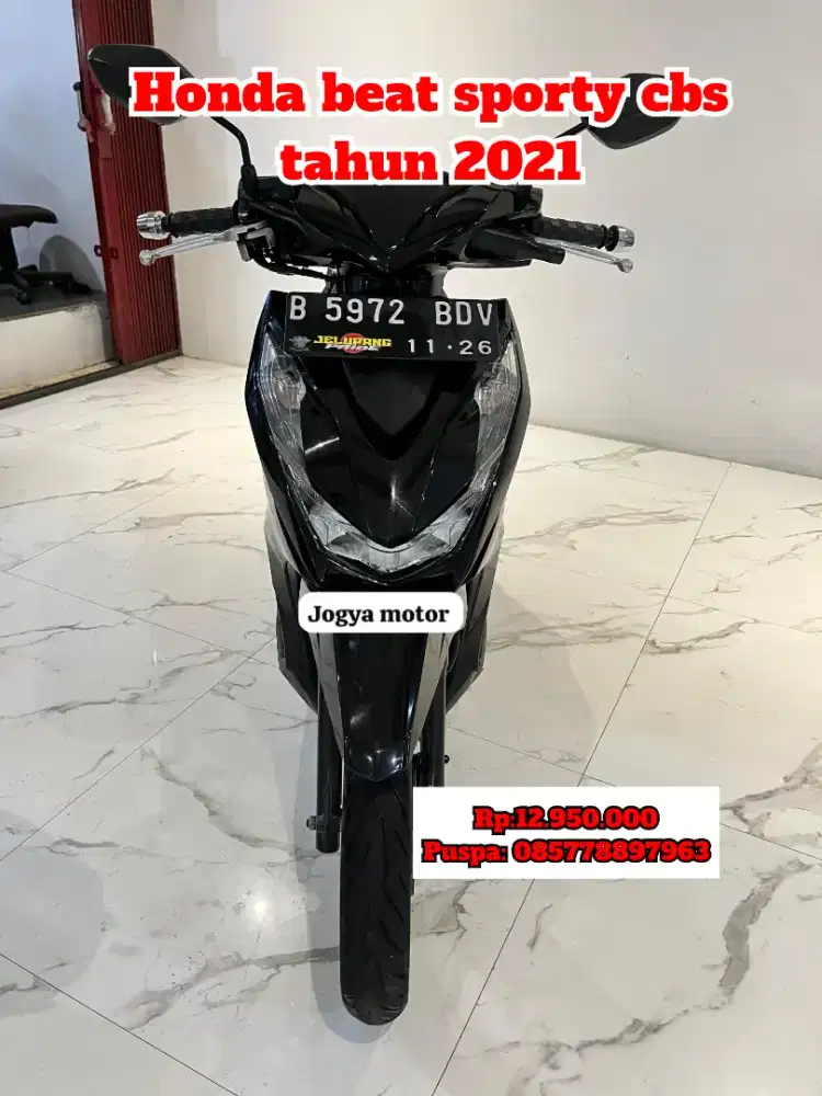 (P) Honda beat sporty cbs fi tahun 2021