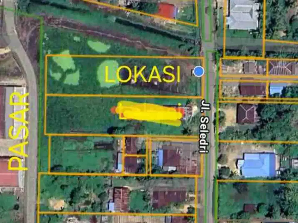 JUAL TANAH DI KAB.SORONG AIMAS UNIT 2 JLN.SELEDRI 25 X 100 TEMBUS PASAR