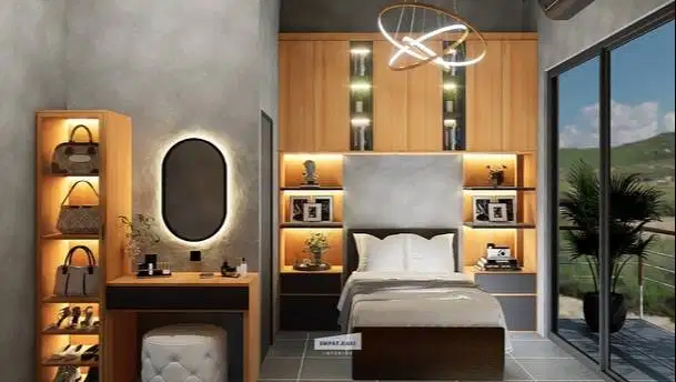 Bedroom Set Modern Luxury Woody (Custom)