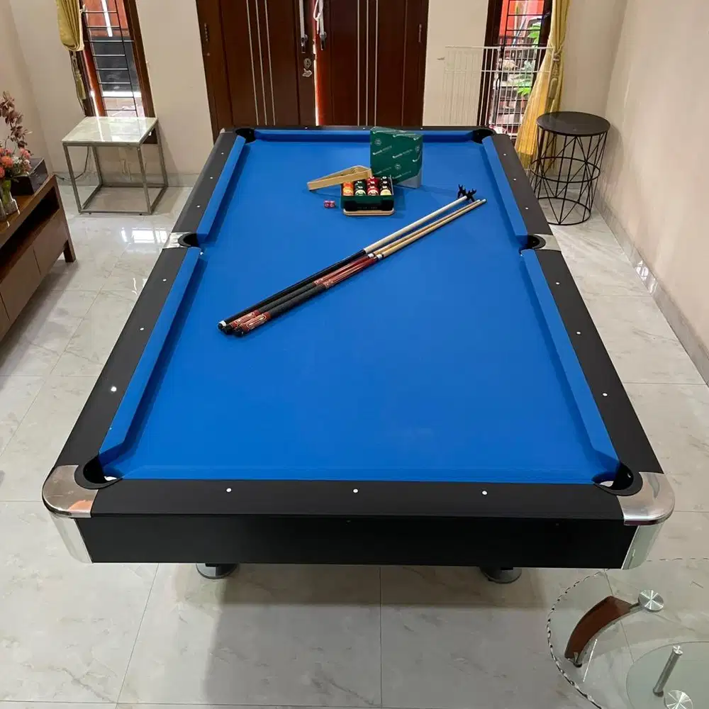 Meja billiard LUXOR 9ft batu slate premium package - tinggal main