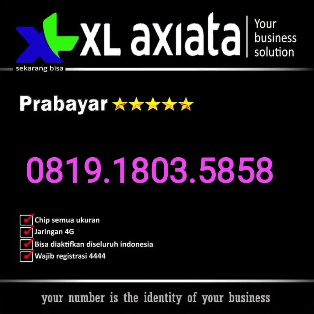 Nomor XL Cantik Rapi 5858