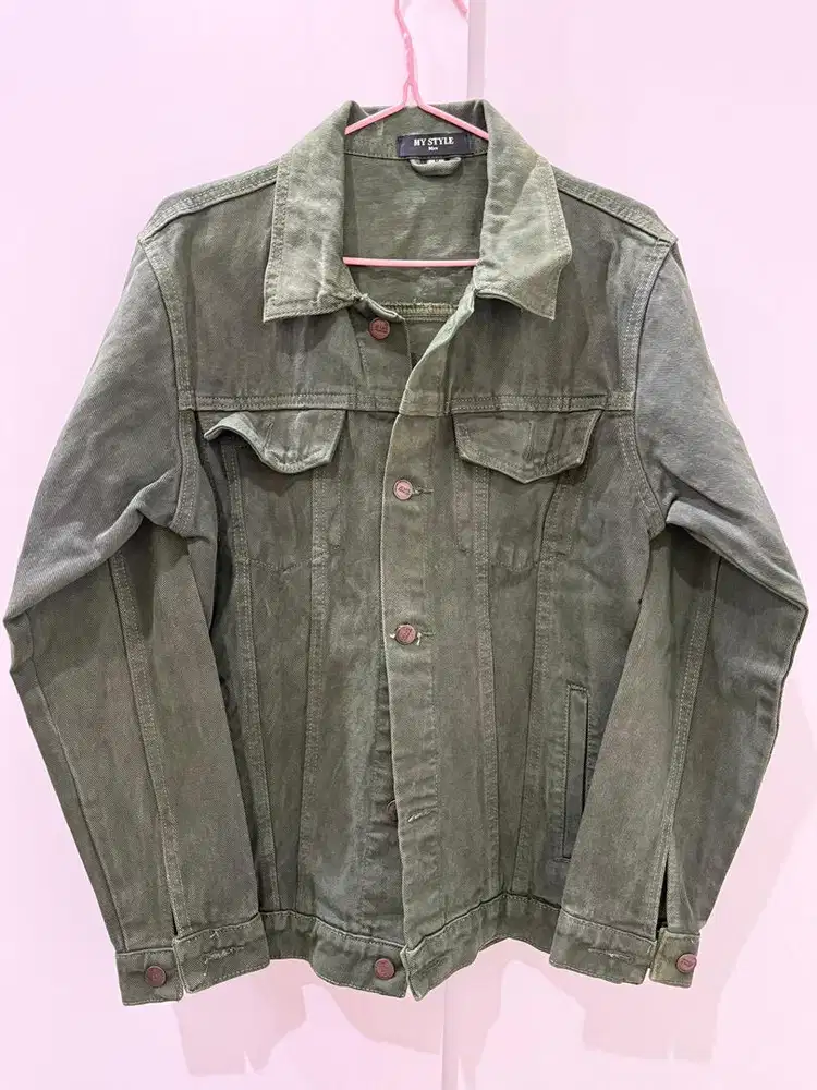 Jaket Jeans Hijau