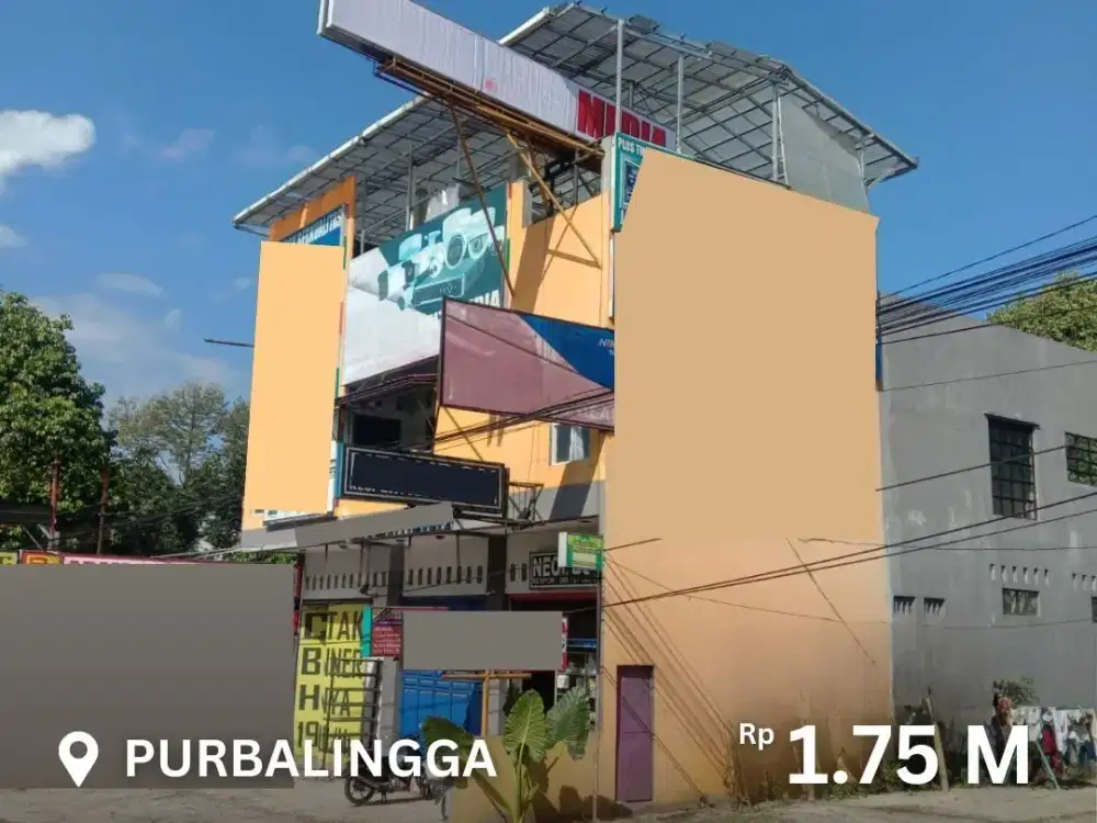 Ruko 3 Lantai Cocok untuk Usaha Lokasi Strategis Area Purbalingga