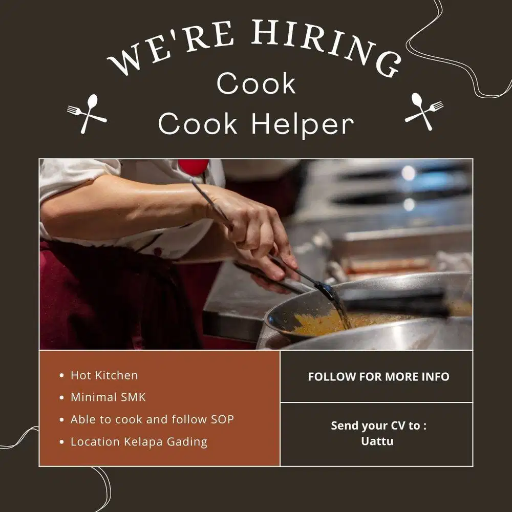 Full time Cook / Cook Helper