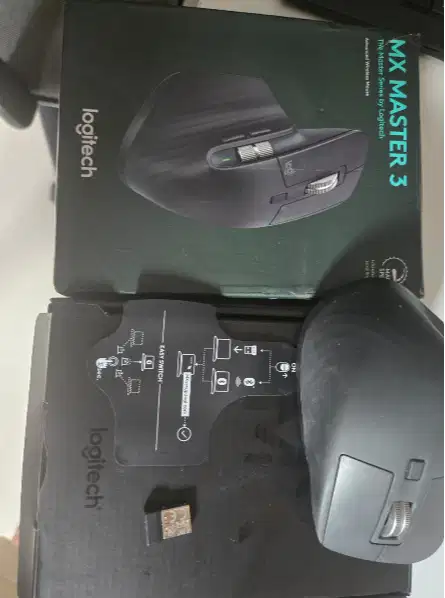 Mouse MX 3 complete  kondisi istimewa ( upgraded click silent)