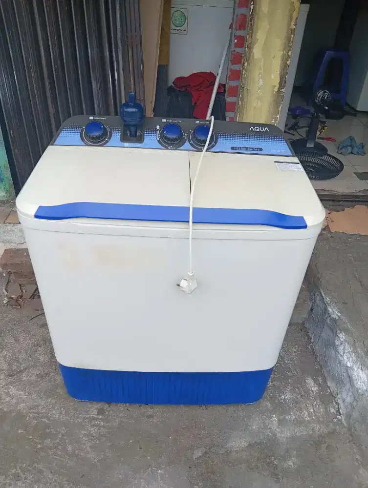 Mesin cuci bekas 2 tabung Mer Agua kap 8 kh normal