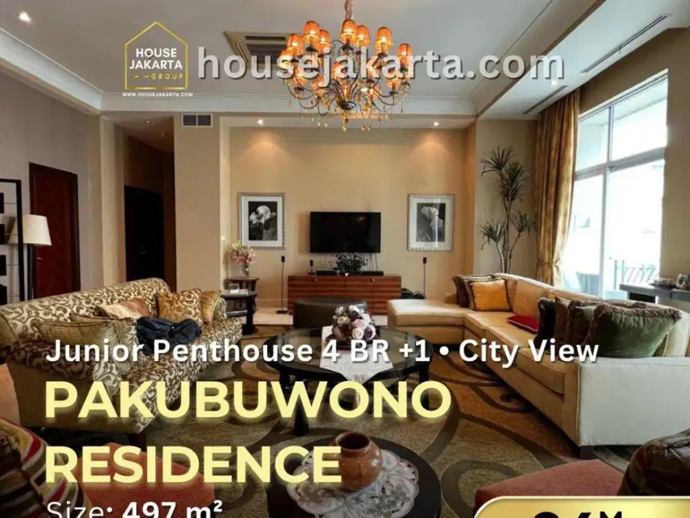 Junior Penthouse The Pakubuwono Residence – 4 Kamar Tidur + 1 Ruang Kerja, City View