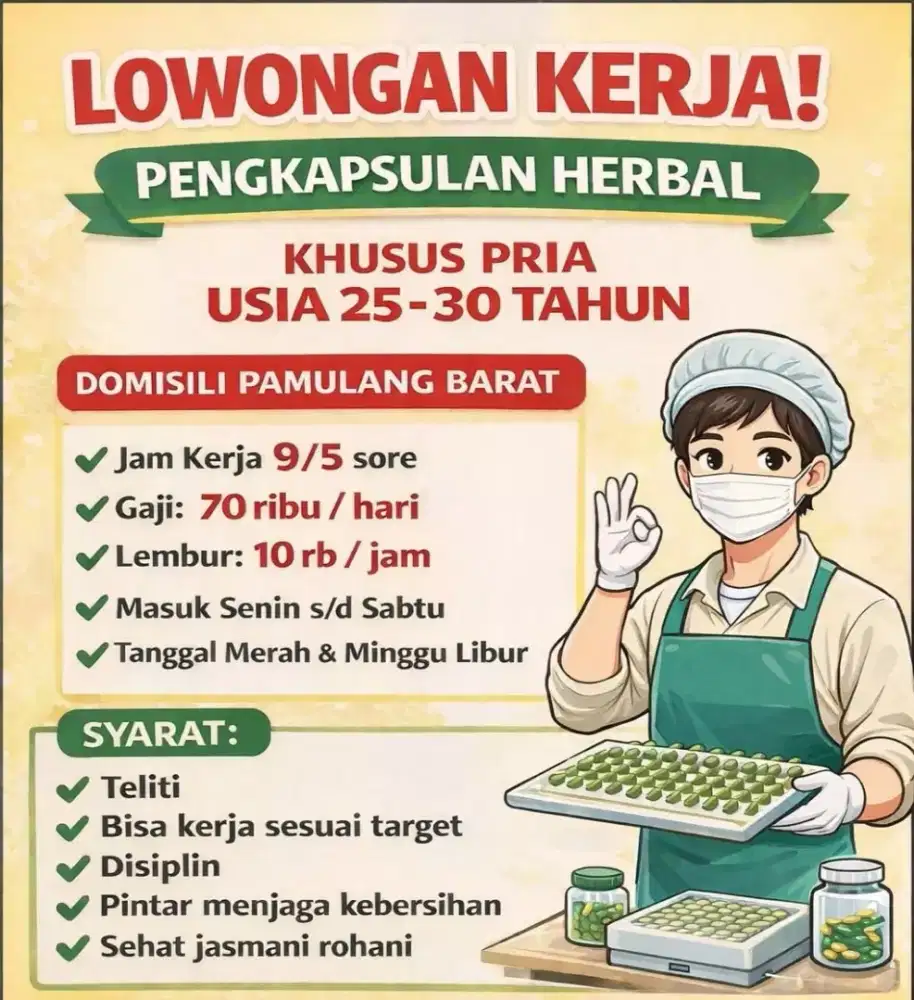 DIBUTUHKAN SEGERA