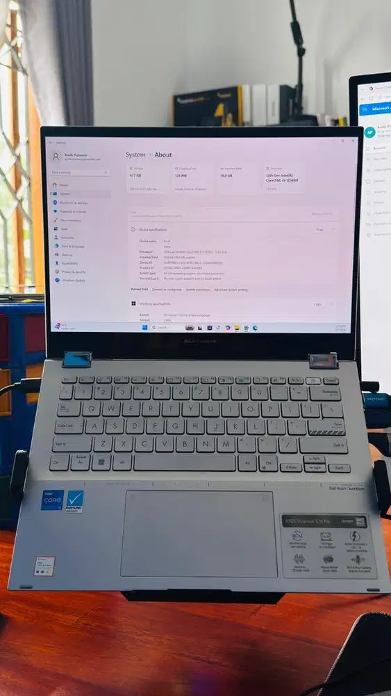 Dijual laptop Asus Vivobook Flip S14 OLED Like New