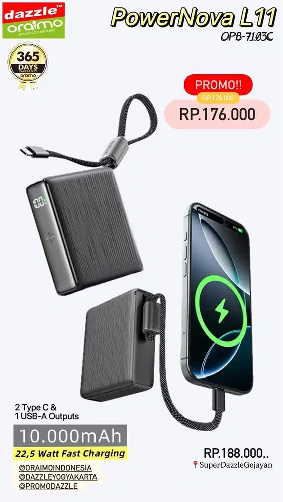 Powerbank 10.000mAh PowerNova L11 OРB-7103€