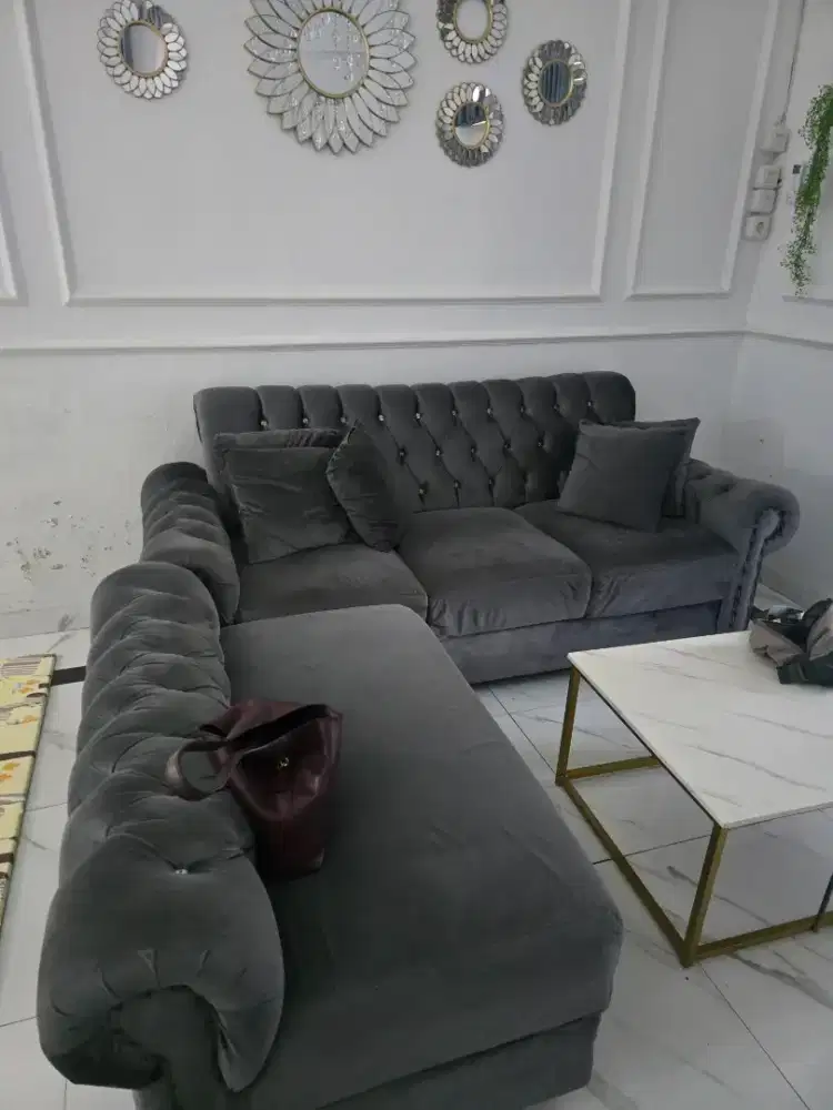 Sofa Abu-abu 5 seat
