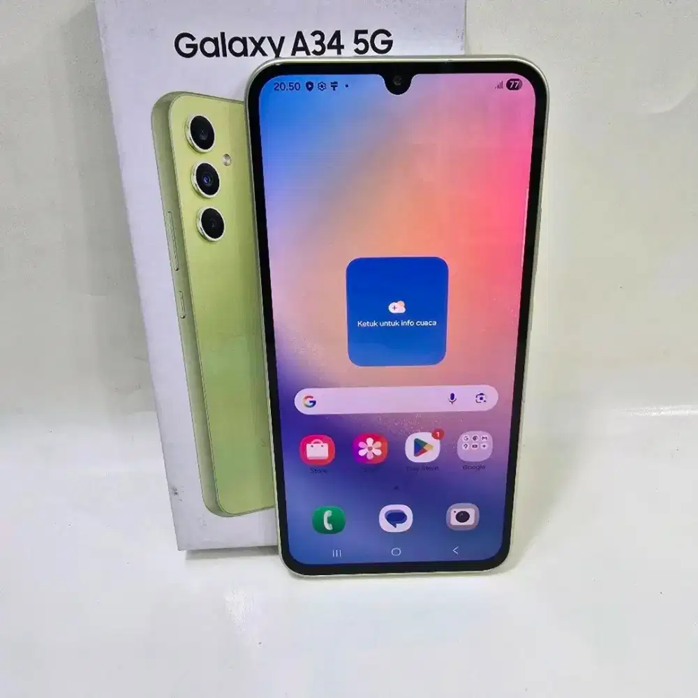 Samsung A34 5G awesome lime (hijau muda) 256/8 GB