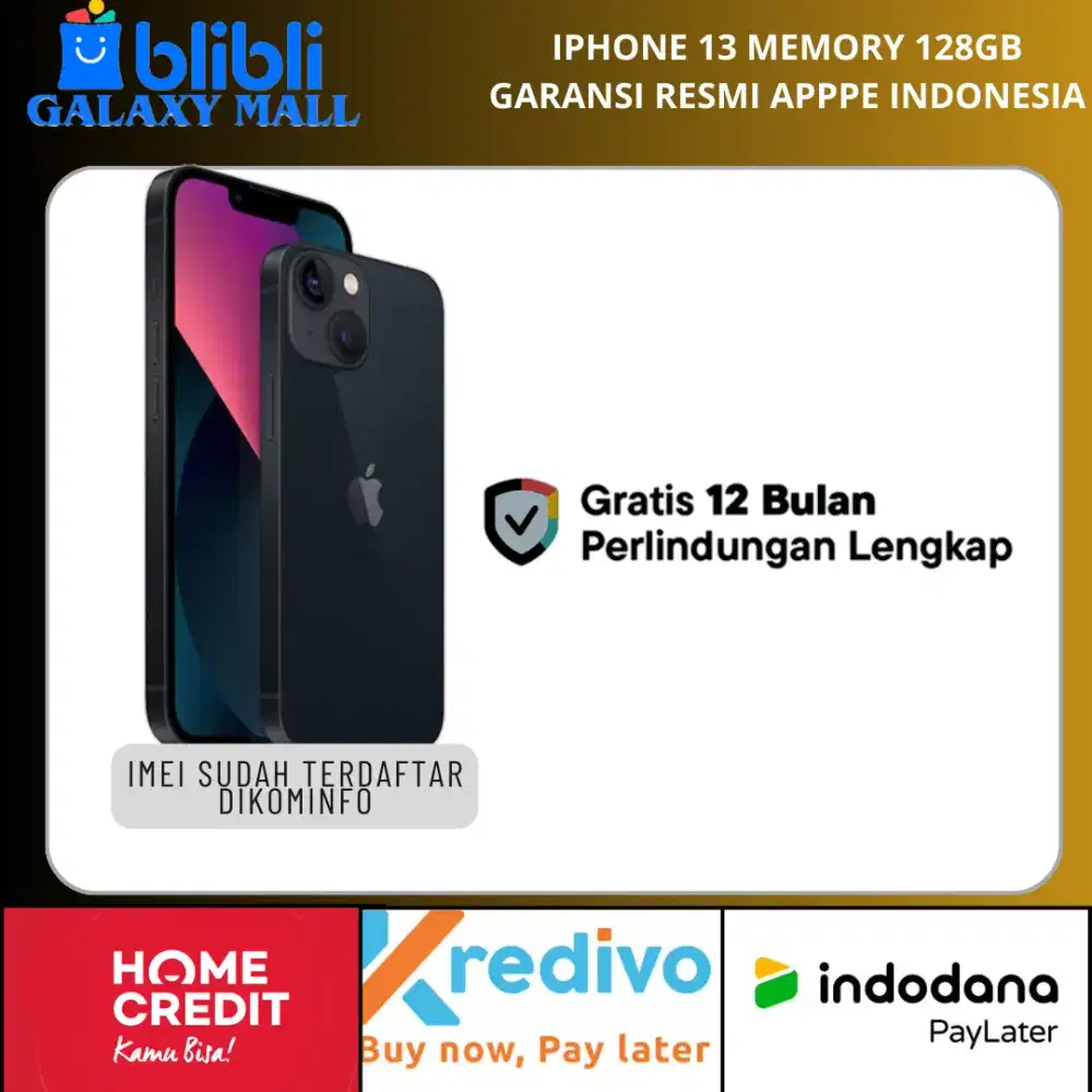 Promo Iphone 13 Memory 128Gb Bergaransi resmi