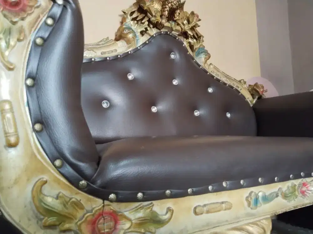 1 set Kursi Sofa Pengantin Antik