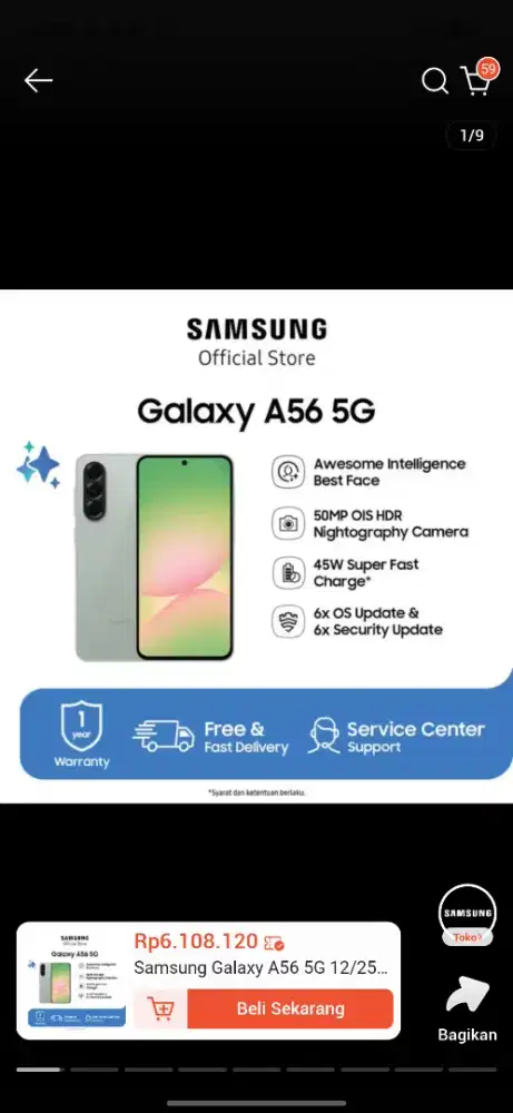 SAMSUNG A56 5G HARGA GROSIR