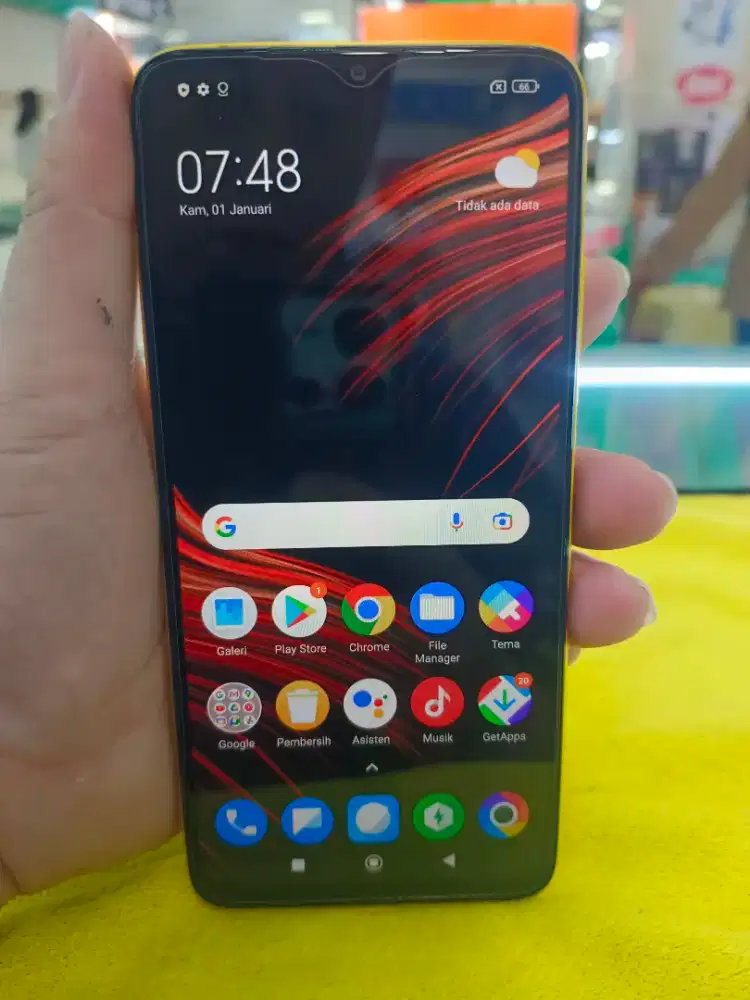 Jual Handphone Second Poco M3Ram 4/64gb(Hp+chas) a