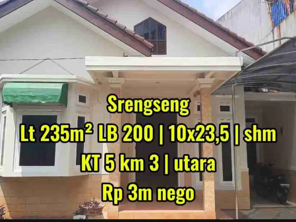 Lokasi emas! BU ! Rumah dekat karya utama srengseng jakarta barat