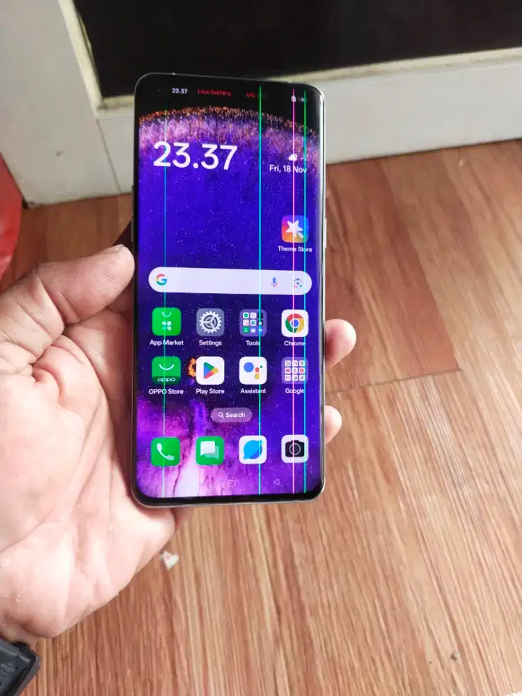 Oppo Find X5 pro 12/256 unit only, minus lcd line bisa tt handphone