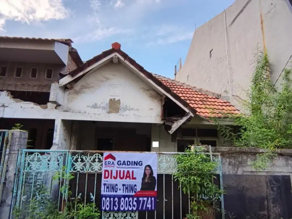 Ss.3665 - Murah !! Dijual Rumah Tua Luas 76 Hadap Tenggara di Semper Barat