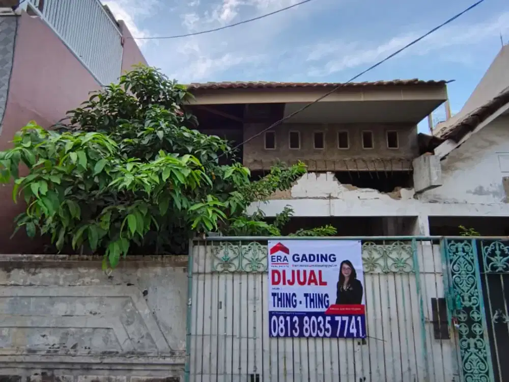 Ss.3666 - Murah !! Dijual Rumah Tua Luas 76 Hadap Tenggara di Semper Barat Cilincing , Bisa Nego