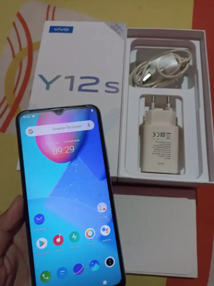 Vivo y12s ram 3/32 fullset bagus