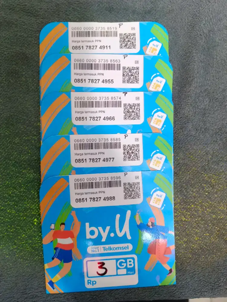 Jual Kartu Perdana baru By-U(Simpati)Signal 4g/5g.ready