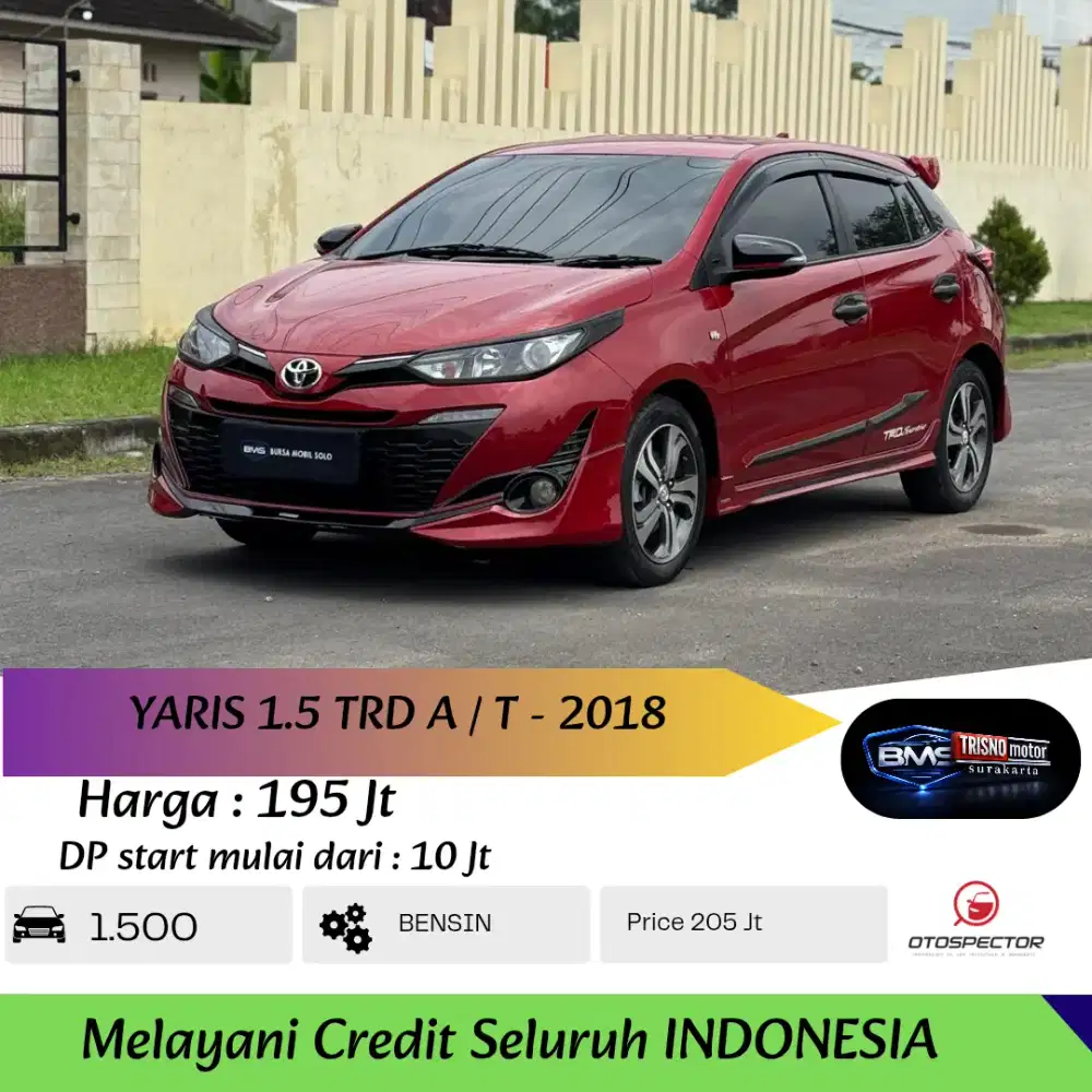 ( DP 10 jt) YARIS 1.5 TRD SPORTIVO 2018 AT