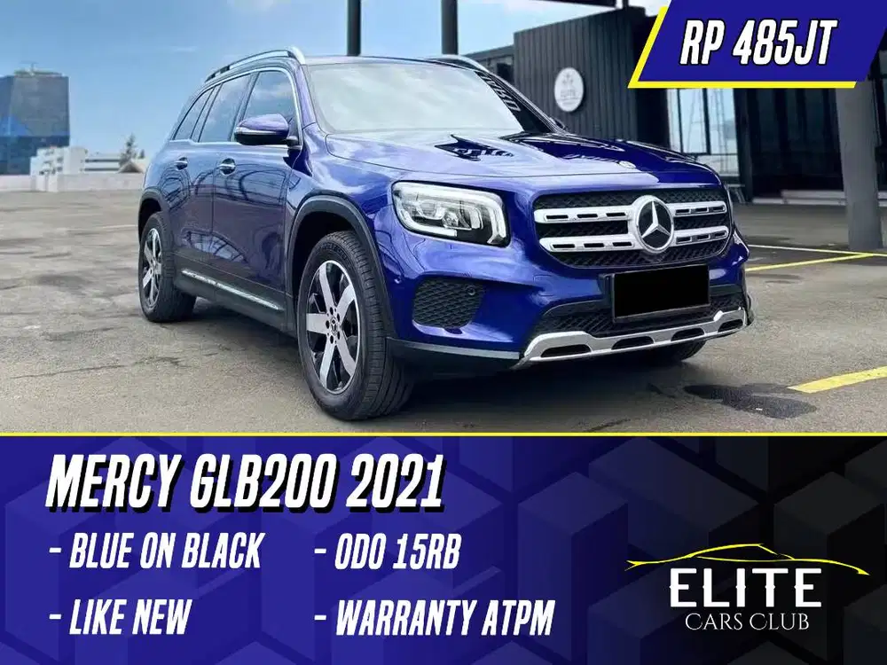 Mercedes Benz GLB200 2021 NIK 2020 Blue on Black Biru Mercy GLB 200