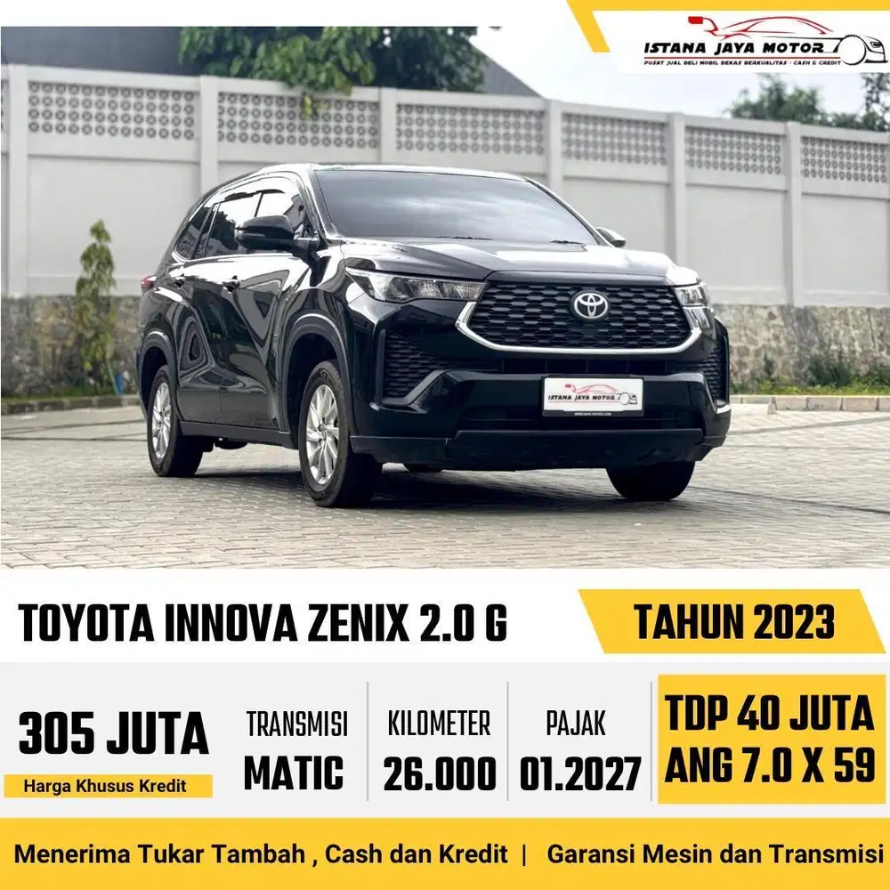 KM 26 RB Toyota Innova Zenix G Bensin 2.0 AT 2023