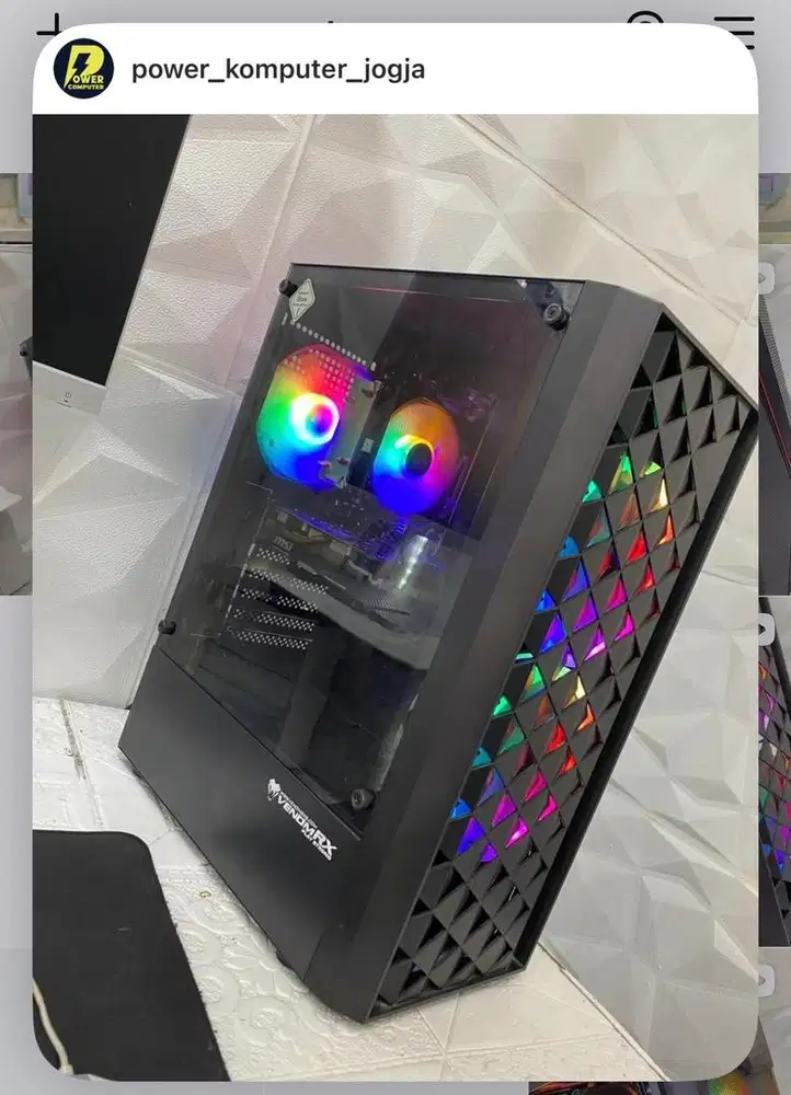 PC Baru intel i5 12400f Ram 16Gb ssd 128gb Rx 580 8Gb Wifi 7,7 Juta