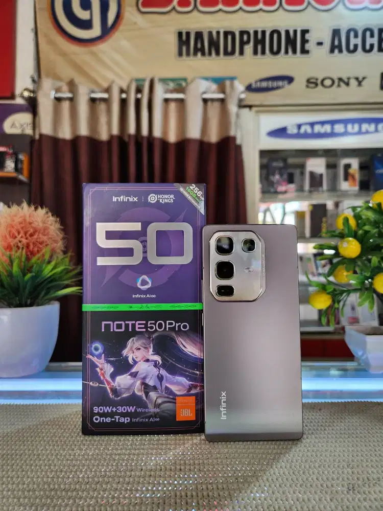 Infinix Note 50 Pro (8+8) 16Gb/ 256Gb Fullset Mulus Ori 100% Bergarans