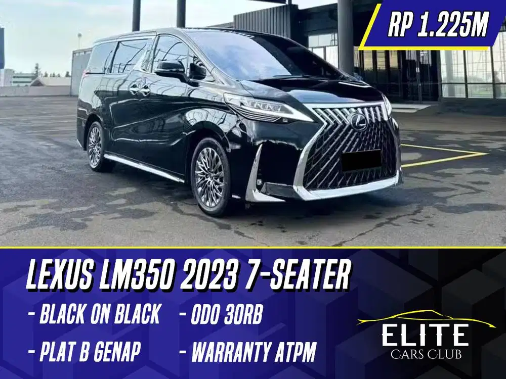 Lexus LM350 2023 7 Seater Black Hitam LM 350