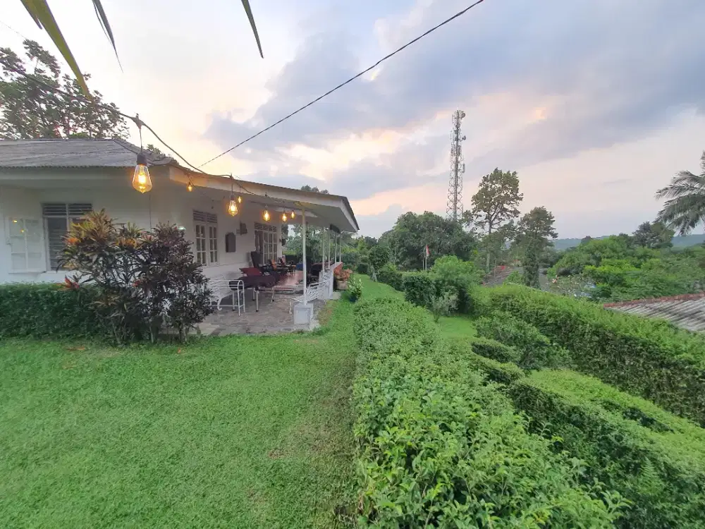 Villa 1.100m² pinggir jalan Raya Puncak