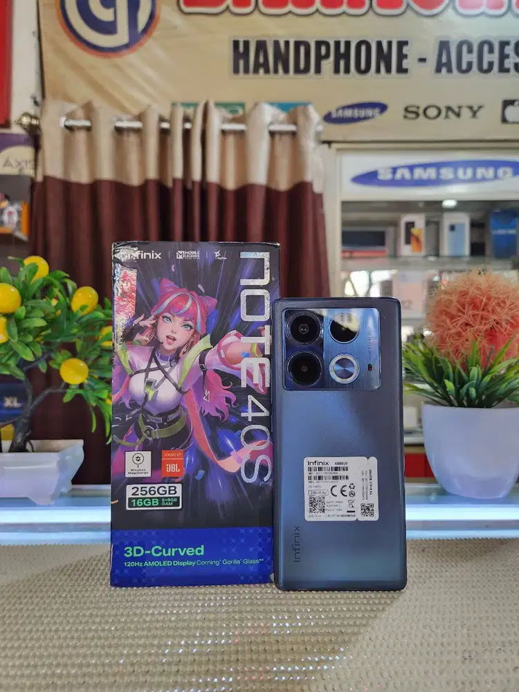 Infinix Note 40s Ram (8+8)Gb/ 256Gb Fullset Mulus Ori 100% Bergaransi