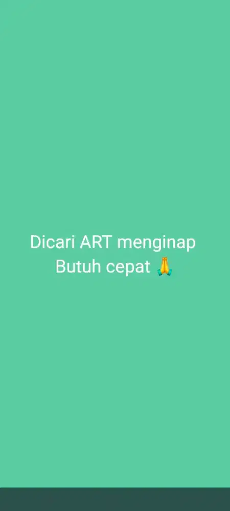 Dibutuhkan art serabutan lokasi waru sidoarjo