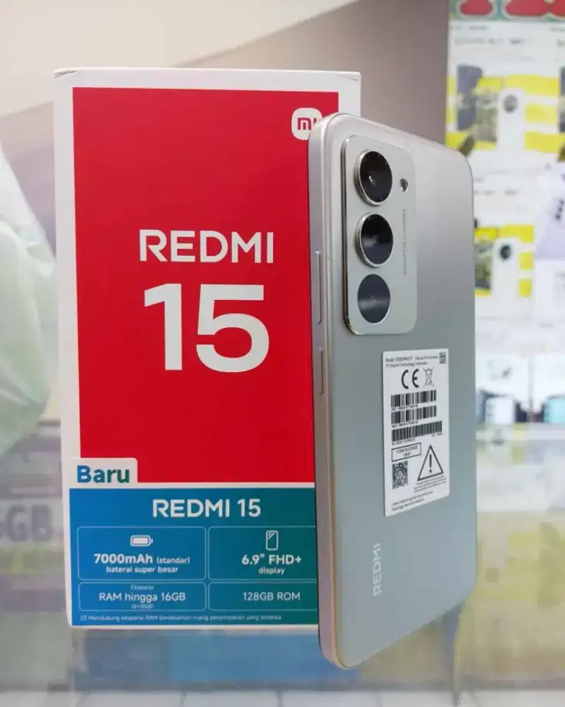 Cuci gudang  bekas demo Redmi 15 8/128Gb Buka Segel Aja