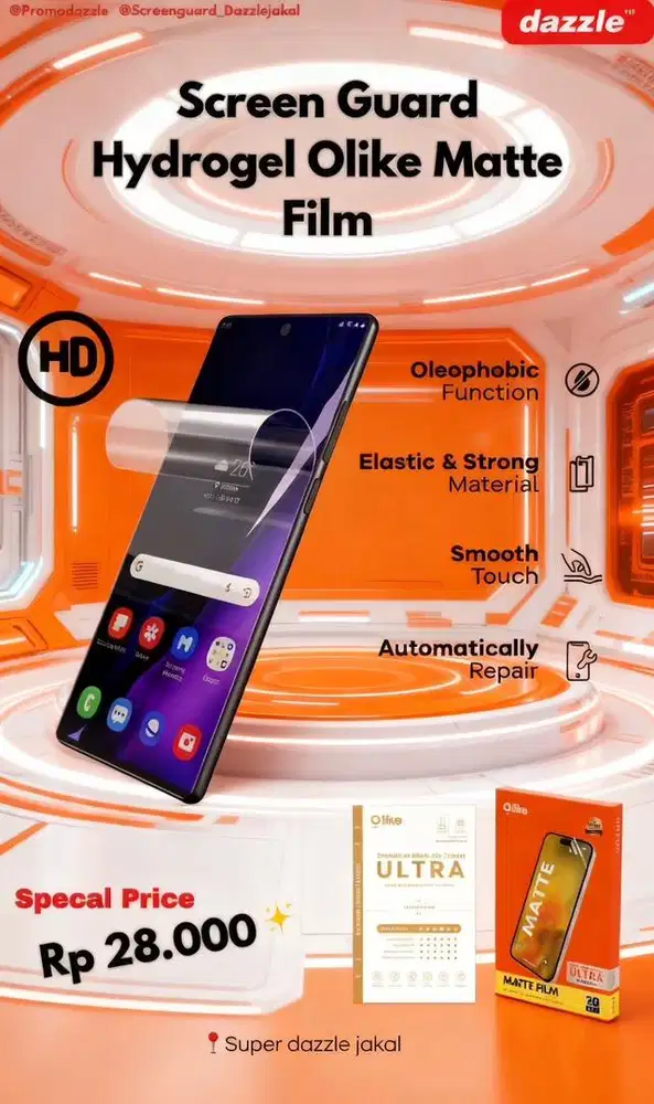 Hydrogel Jete Matte film