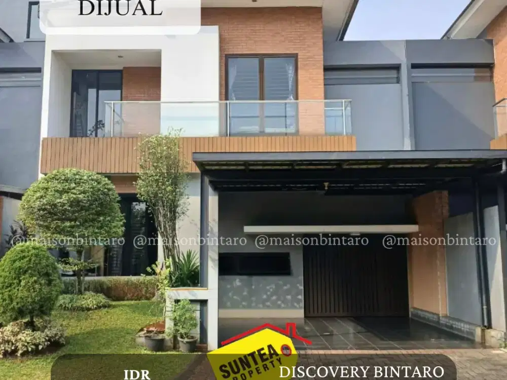 SIAP HUNI & JARANG ADA! Rumah Luas 2 Lantai di Discovery Bintaro (SP 0135)