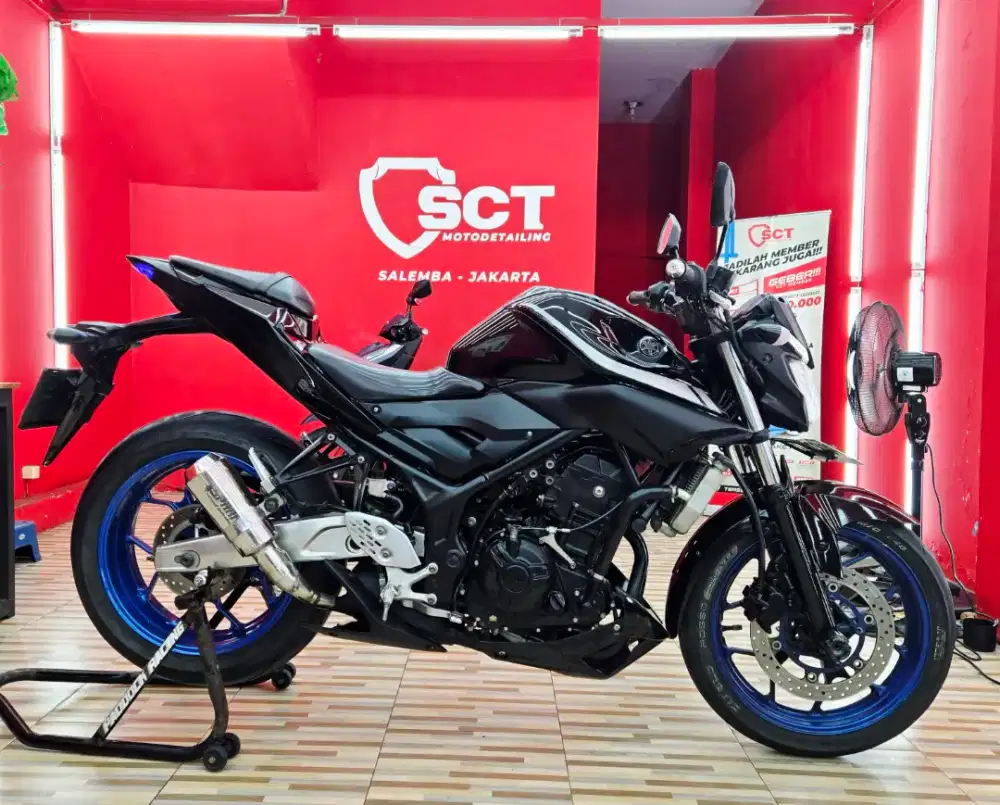 JualCpt90%LikeNew Modif 4Jt PjkJun26 KM27Rb YAMAHA MT25 2018 HITAM
