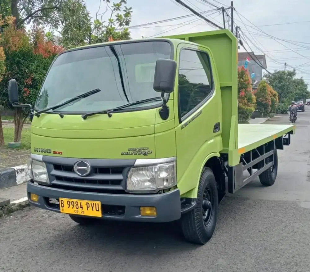 TOPP !! HINO DUTRO SDL 2013 ENGKEL LONG CARGO FLAT DECK