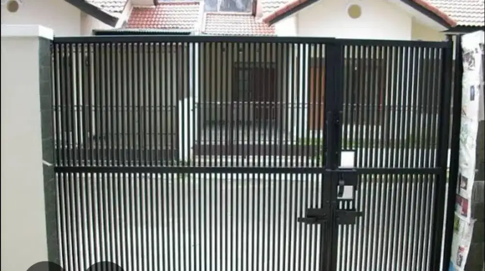 Pekerjaan tralis besi holo/baja ringan