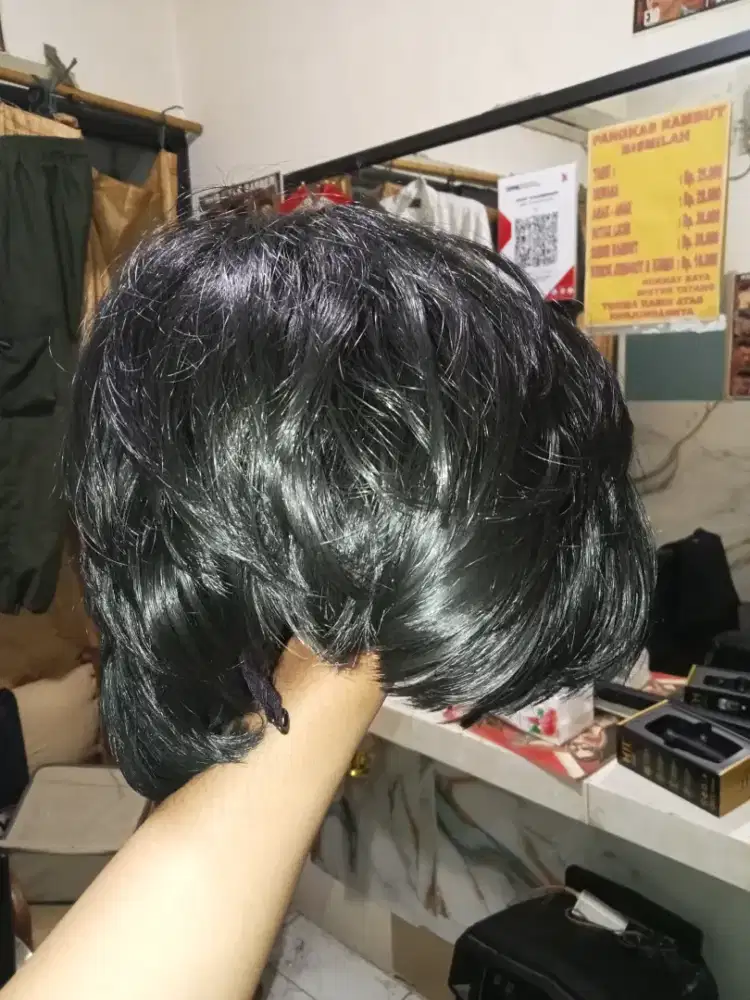Wig Pria Sperti Rambut Asli