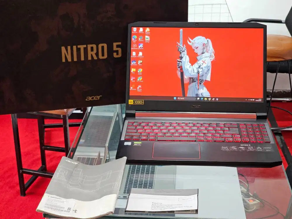 ACER NITRO AN515 54 intel Core i5 Gen 9 Ram 8 GB SSD 512 GB HDD 1 TB