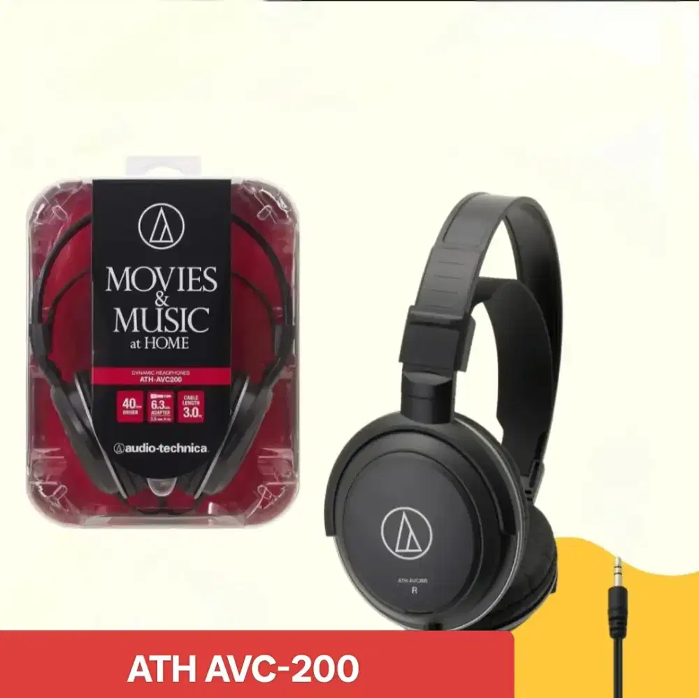 Headphone ATH AVC200 200RB Aja