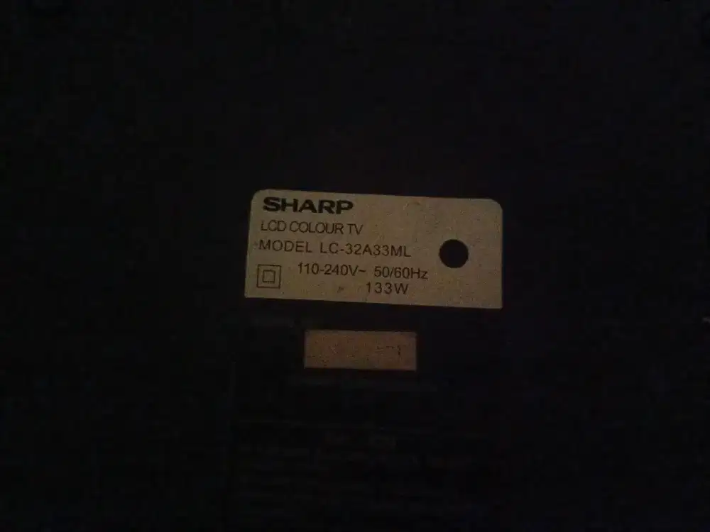TV led sharp 23 inci